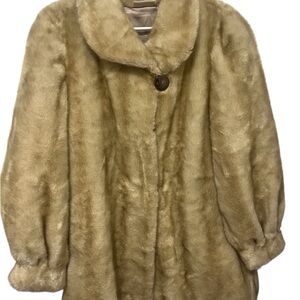 Vintage Blair Boutique Faux Fur Coat Size Medium